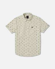 That'll Do Seersucker Shirt - Ranger Green | RVCA online