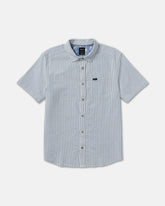 That'll Do Seersucker Short Sleeve Shirt - Vintage Navy | RVCA on sale