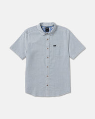 That'll Do Seersucker Short Sleeve Shirt - Vintage Navy | RVCA on sale