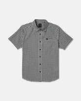 Overspray Short Sleeve Shirt - Black White | RVCA sale