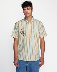 Jacobs Archive Stripe Short Sleeve Shirt - Multi Stripe | RVCA sale