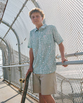 Jacobs Archive Print Short Sleeve Shirt - Blue Haze | RVCA outlet