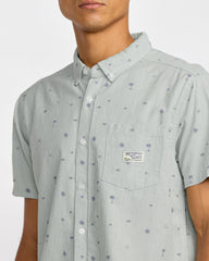Exotica Seersucker Short Sleeve Shirt - Green Tea | RVCA near me