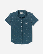 Exotica Seersucker Short Sleeve Shirt - Garage Blue | RVCA for sale