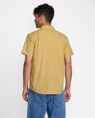 Exotica Seersucker Short Sleeve Shirt - Ochre | RVCA online