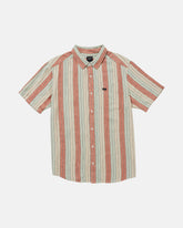 Alvarado Stripe Short Sleeve Shirt - Ceramic | RVCA on sale