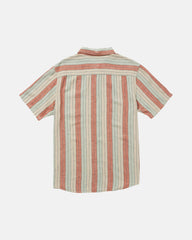 Alvarado Stripe Short Sleeve Shirt - Ceramic | RVCA on sale