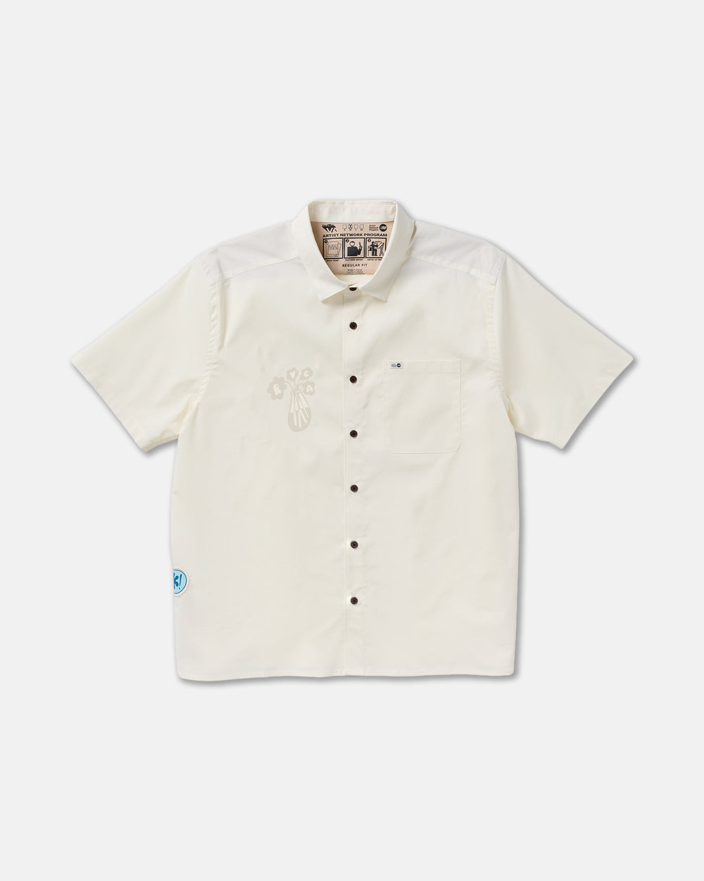 Alohana Short Sleeve Shirt - Natural | RVCA for sale