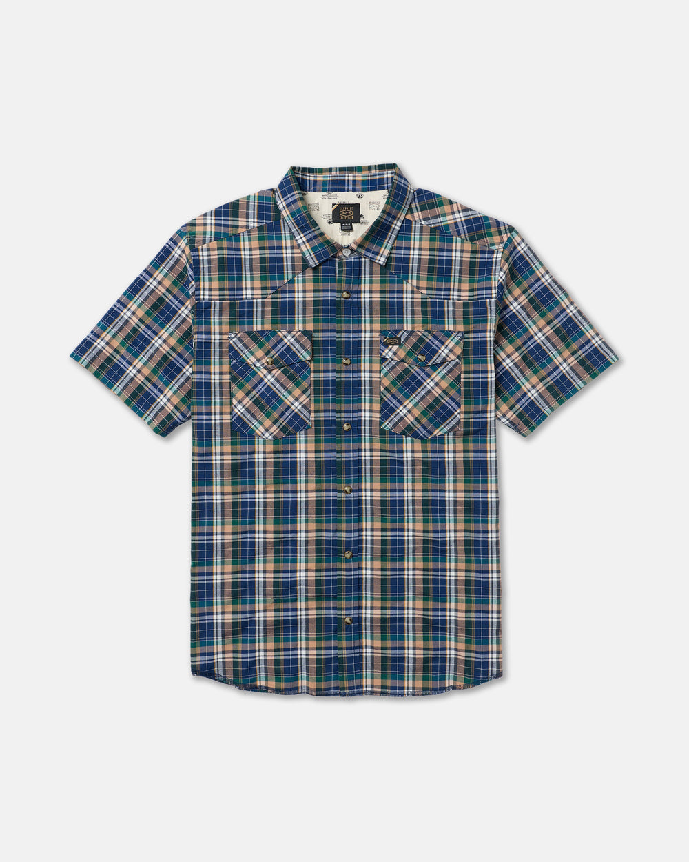 Dayshift Truckin Plaid Short Sleeve Shirt - Dark Denim | RVCA sale