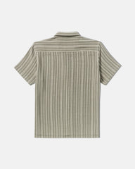 Vacancy Stripe Short Sleeve Shirt - Light Olive | RVCA online