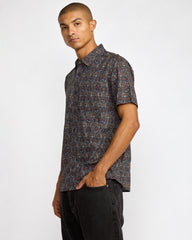 Blossom Quilt Short Sleeve Shirt - RVCA Black | RVCA US