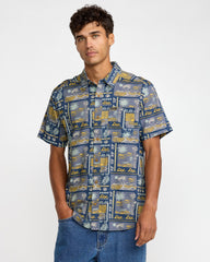 Hawaii Sunset Short Sleeve Shirt - Dark Denim | RVCA US