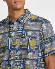 Hawaii Sunset Short Sleeve Shirt - Dark Denim | RVCA US