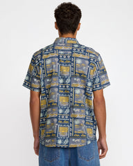 Hawaii Sunset Short Sleeve Shirt - Dark Denim | RVCA US