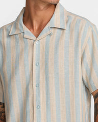 Beat Stripe Shirt - Chambray | RVCA near me