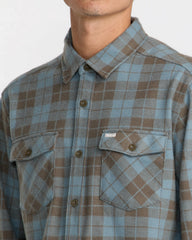 VAcancy Flannel Long Sleeve Shirt - Lead | RVCA online