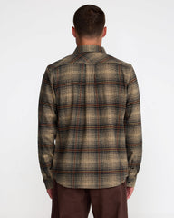 Hughes Flannel - Pirate Black | RVCA on sale