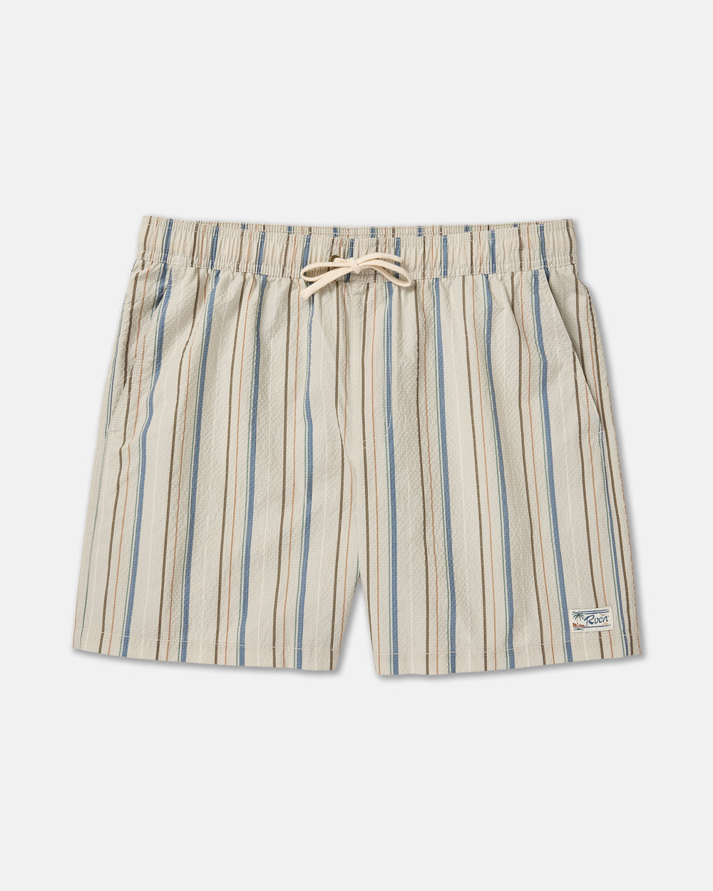 Exotica Seersucker Elastic 17" - Light Khaki | RVCA discount