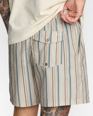 Exotica Seersucker Elastic 17" - Light Khaki | RVCA discount