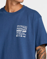 CS Donut Shop Short Sleeve Tee - Dark Denim | RVCA for sale