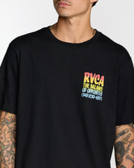 Screen Fade Short Sleeve Tee - Black | RVCA near me
