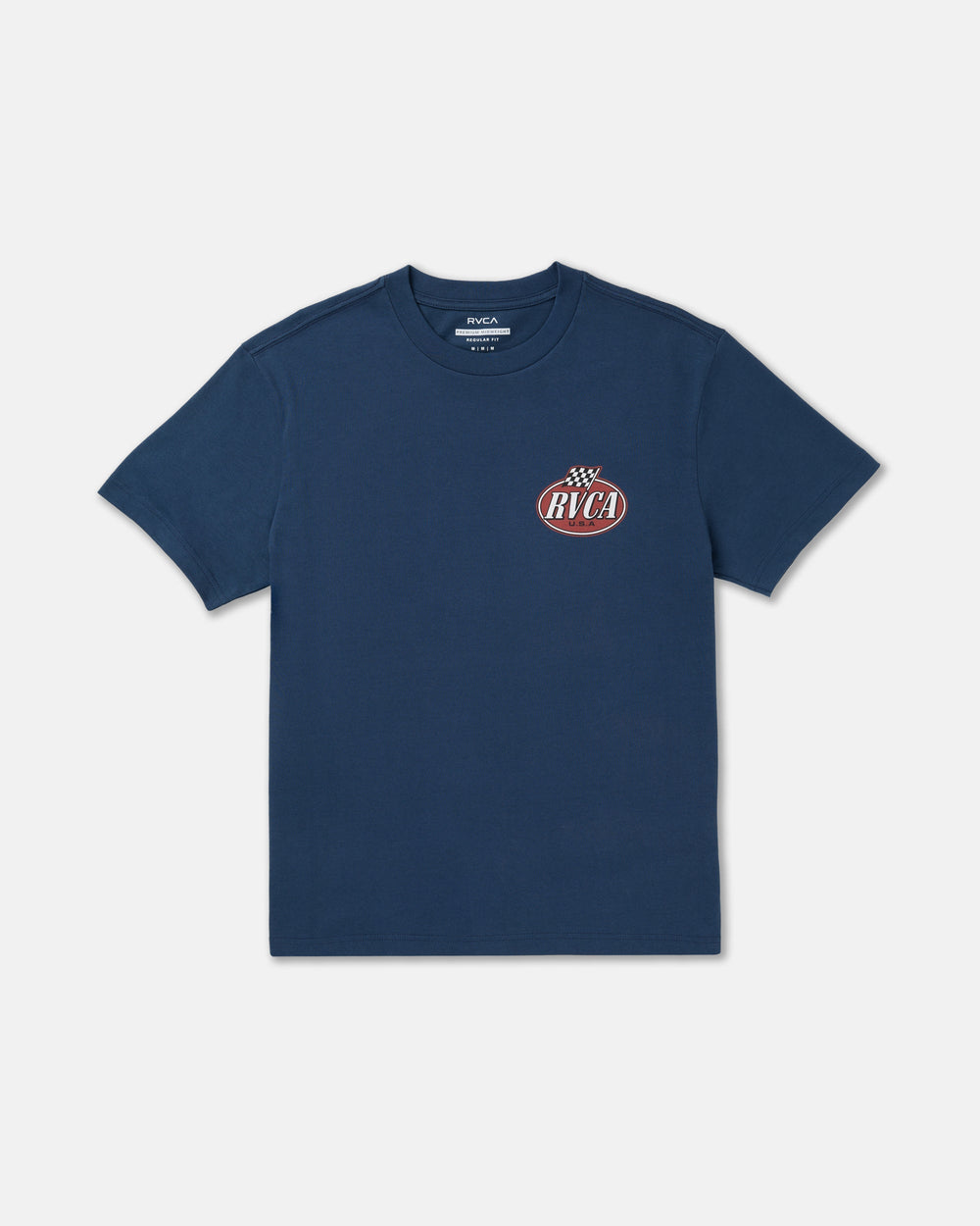Speed Check Short Sleeve Tee - Moody Blue | RVCA on sale