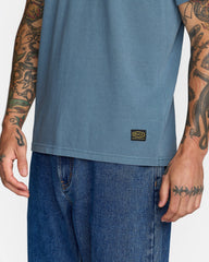 Midweight Label Short Sleeve Tee - Vintage Navy | RVCA online