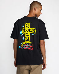 Barbacross Short Sleeve Tee - Black | RVCA on sale