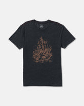 High Seas Short Sleeve Tee - Pirate Black | RVCA online