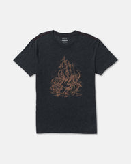 High Seas Short Sleeve Tee - Pirate Black | RVCA online