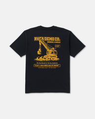 Demo Short Sleeve Tee - Black | RVCA outlet