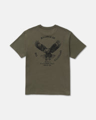 Soaring Short Sleeve Tee - Fatigue | RVCA on sale