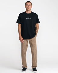 Small RVCA Icons Short Sleeve Tee - Black | RVCA for sale