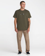Small RVCA Icons Short Sleeve Tee - Fatigue | RVCA outlet