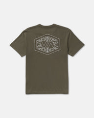 Hex Filigre Short Sleeve Tee - Fatigue | RVCA sale