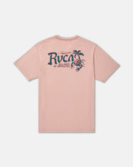 Stingbay Short Sleeve Tee - Pale Mauve | RVCA online