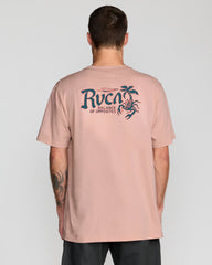 Stingbay Short Sleeve Tee - Pale Mauve | RVCA online