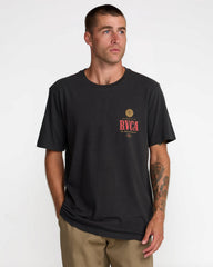 Philsner Short Sleeve Tee - Pirate Black | RVCA on sale