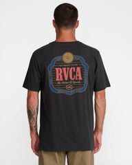 Philsner Short Sleeve Tee - Pirate Black | RVCA on sale