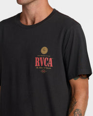 Philsner Short Sleeve Tee - Pirate Black | RVCA on sale