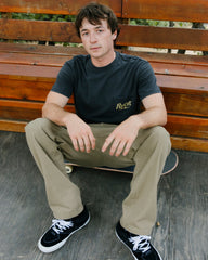 RVCA Shock Pocket Short Sleeve Tee - Black | RVCA discount