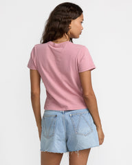 That Balance Baby Tee - Amethyst Smoke | RVCA online
