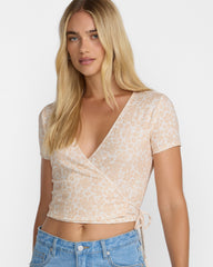 Roma Wrap Top - Light Tan | RVCA US