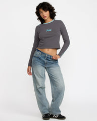 Hills Long Sleeve Shirt - Gravel | RVCA sale