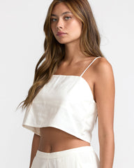 Lucy Tank - Vintage White | RVCA on sale