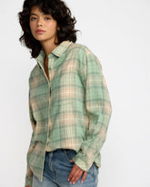 Mabel Flannel - Sea Green | RVCA US