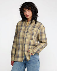 Breeze Flannel - Sage Green | RVCA discount