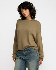 Westin Sweater - Desert Taupe | RVCA for sale