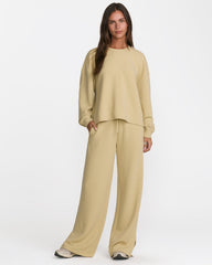 Glory Waffle Split Pant - Vintage Khaki | RVCA online