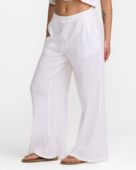 New Yume Wide Leg Pants - Whisper White | RVCA US